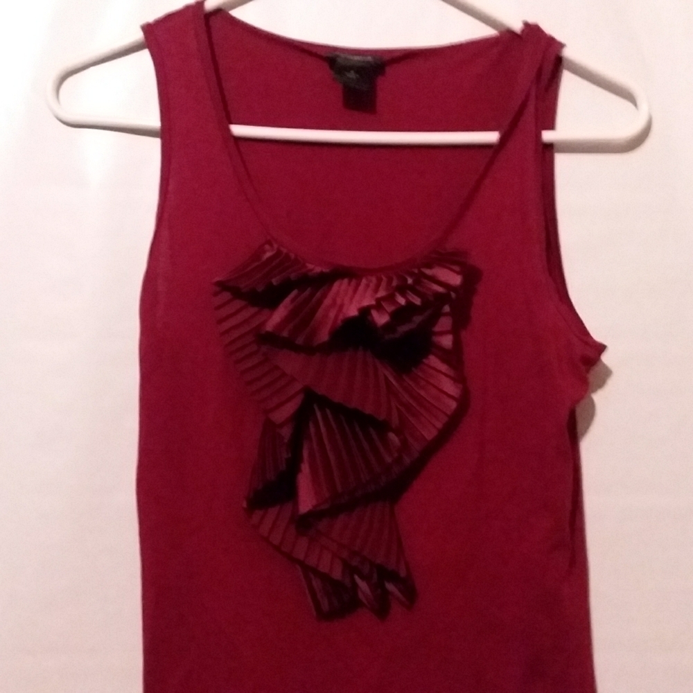 Ann Taylor‎ Red Sleeveless Top Small Career Wear - Picture 3 of 3